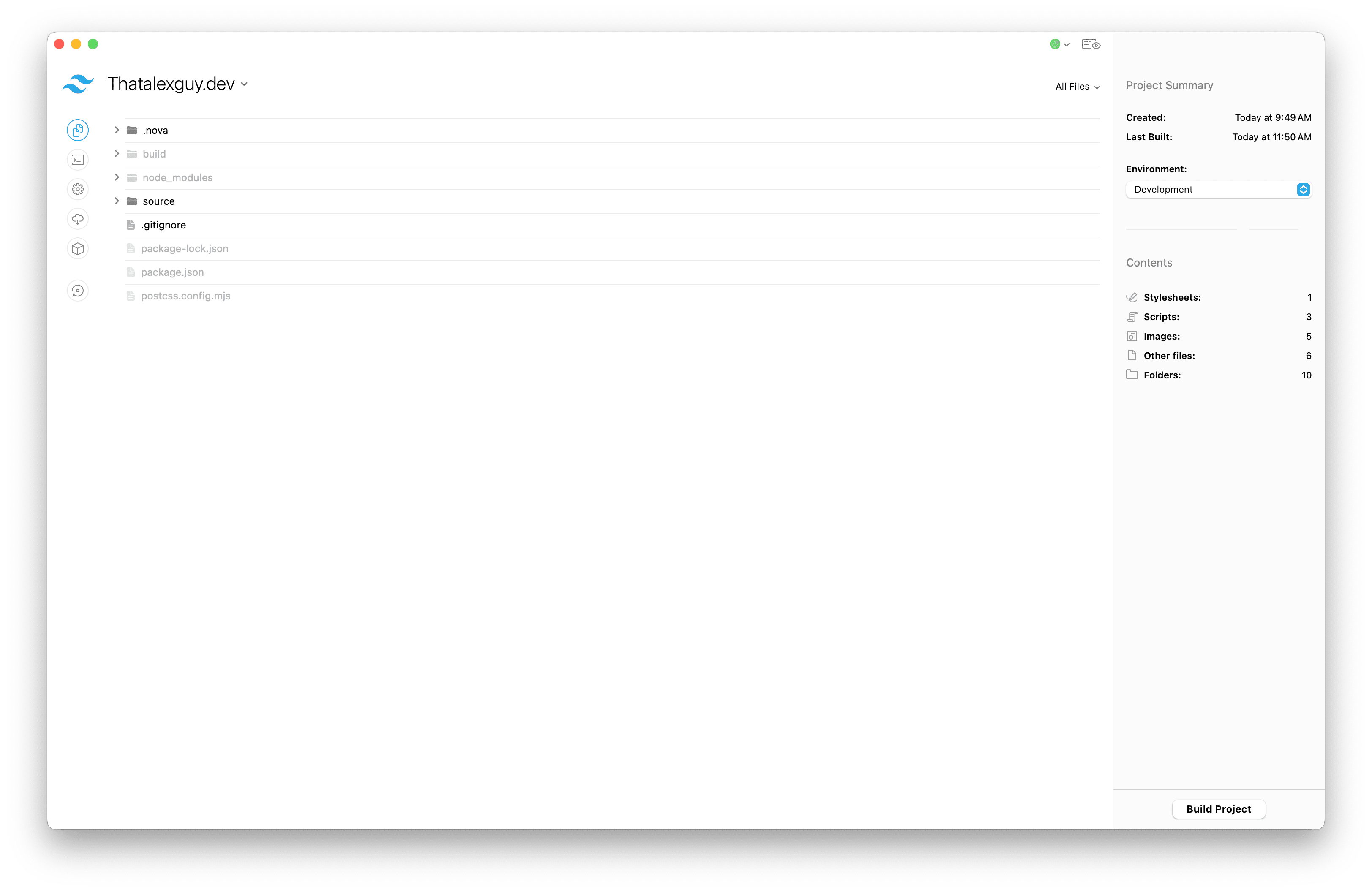 Screenshot of the CodeKit main screen