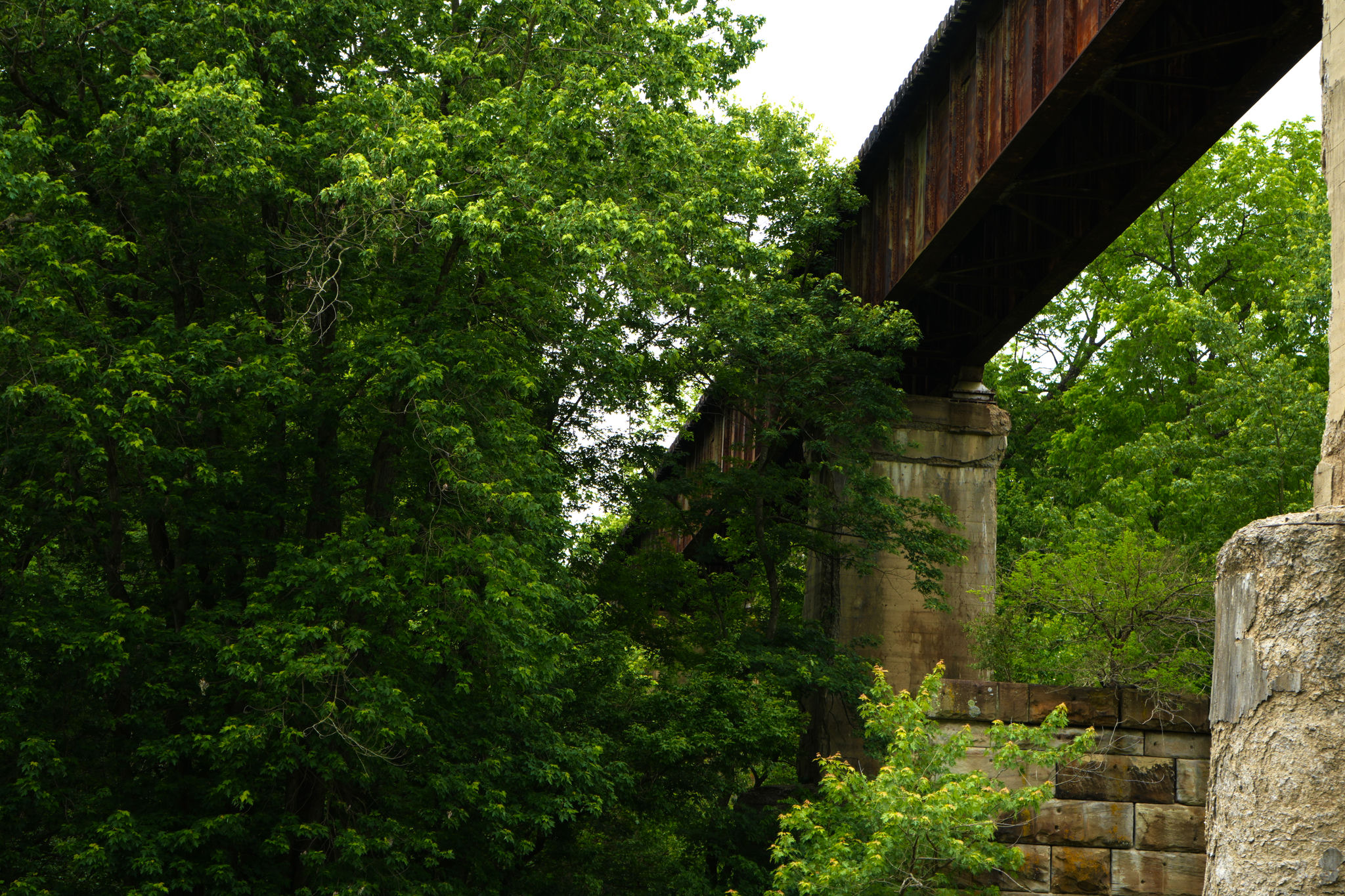 A railroad bridge.