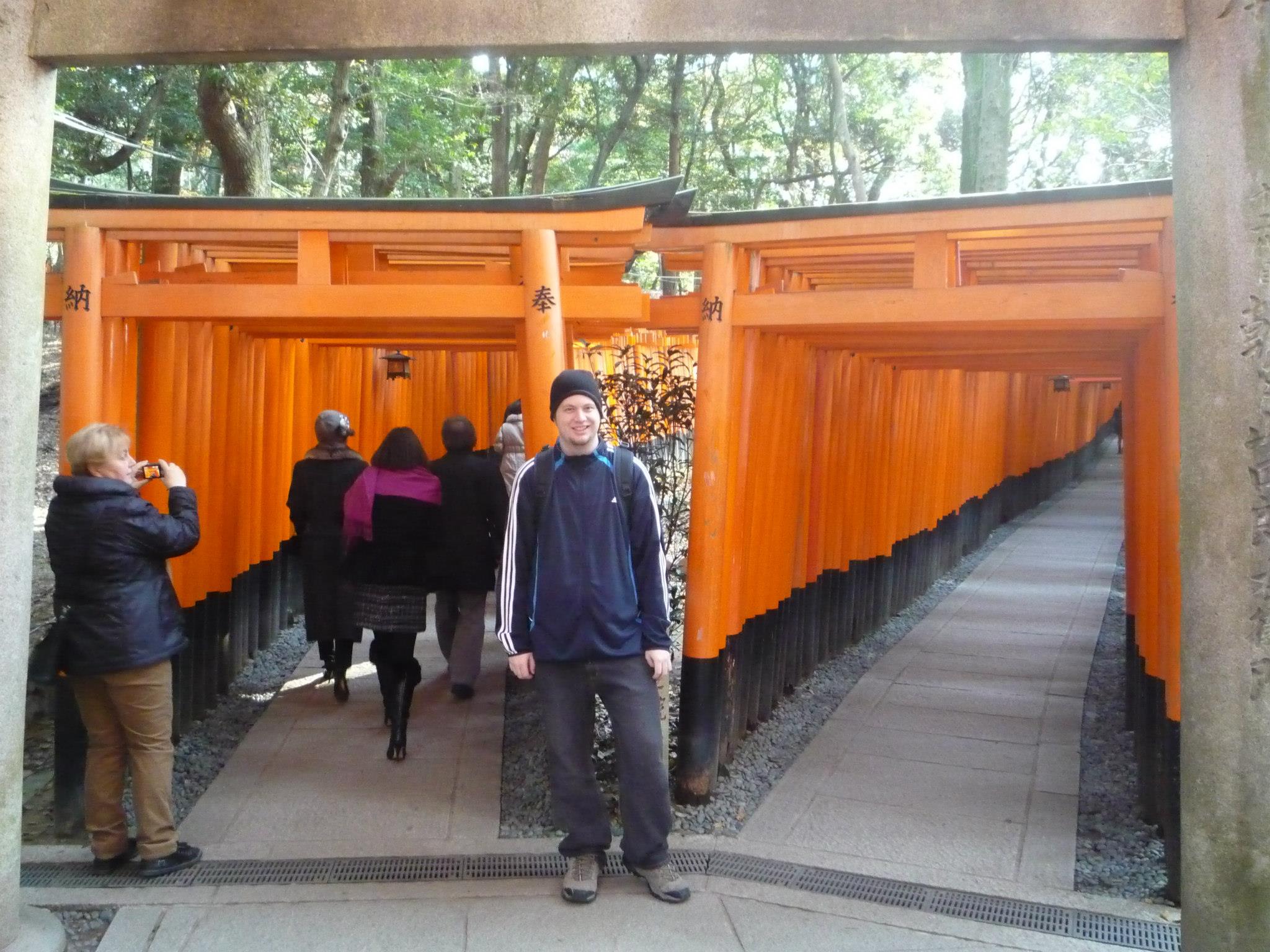 Standing infront of Torri Gates