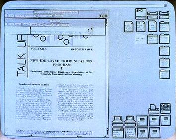 Screenshot of the Xerox Star desktop